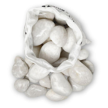 PGN White River Rocks 5-lb pack with smooth surfaces for planters and decor