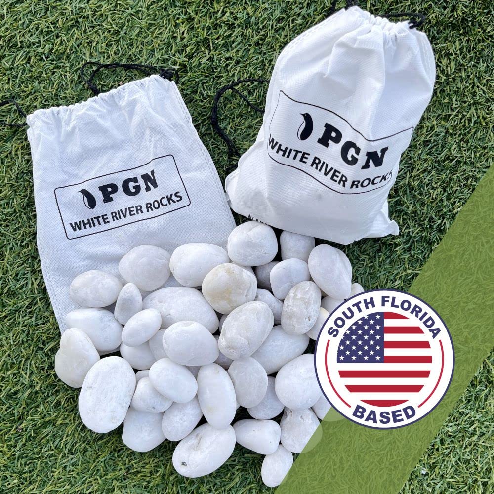 PGN White River Rocks for outdoor decor in gardens and patios
