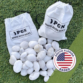 PGN White River Rocks for outdoor decor in gardens and patios