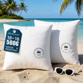 Phantoscope 18x18 outdoor pillow insert pack of 2 ready for instant use