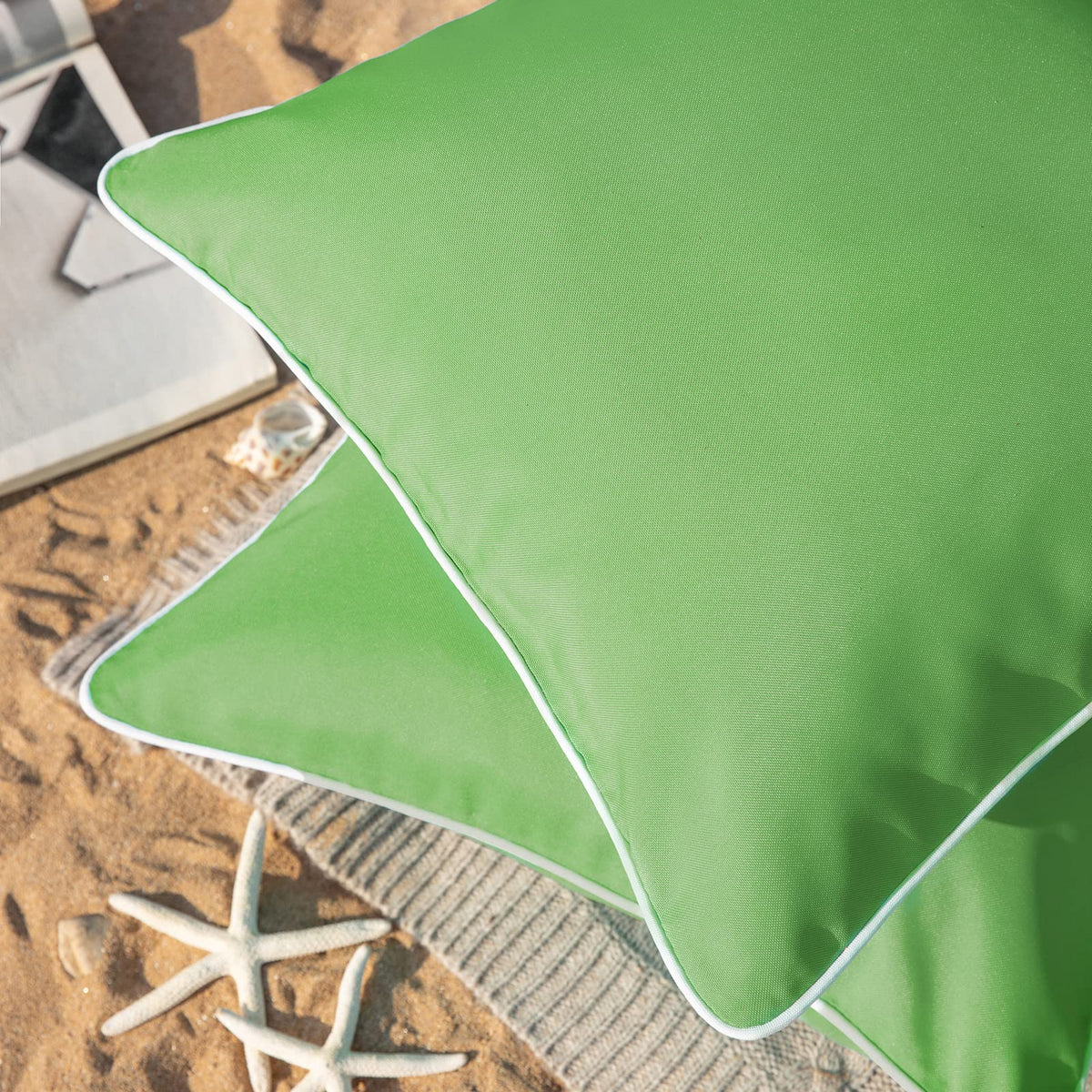 Phantoscope pillow cover with hidden zipper detail for easy insertion and replacement.
