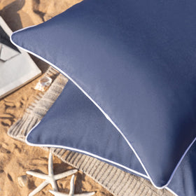 Phantoscope hidden zipper outdoor pillow cover provides a sleek, secure look.