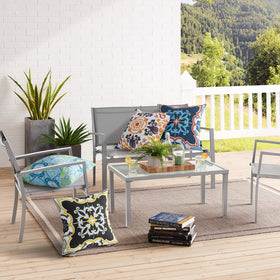 Phantoscope outdoor pillow covers are machine washable for easy care.