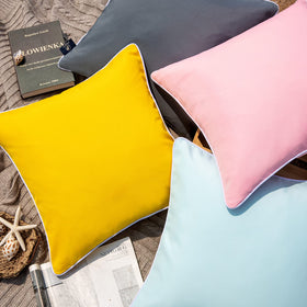 Phantoscope machine-washable yellow pillow cover for easy cleaning