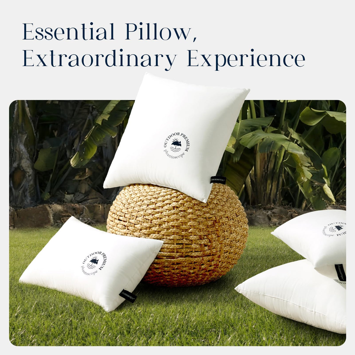 Phantoscope versatile pillow insert ready for indoor or outdoor furniture.
