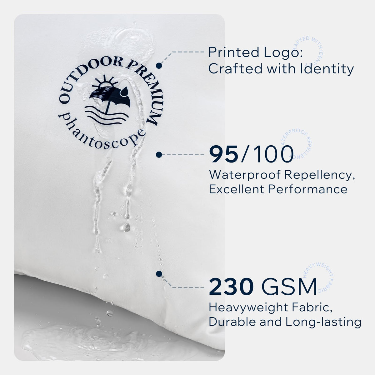 Phantoscope waterproof couch pillow insert protects furniture outdoors.