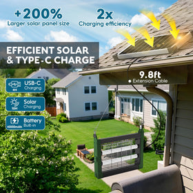 PhatroyYee 4500V electric grid targets pests quickly for a peaceful patio night.