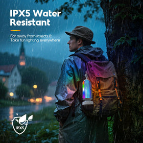 PhatroyYee IPX5 waterproof design withstands rain and splashes.