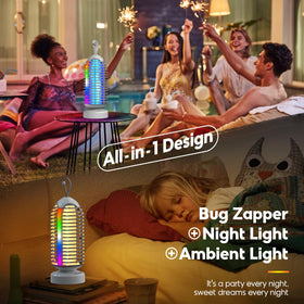 PhatroyYee UV light lures mosquitoes indoors and outdoors.