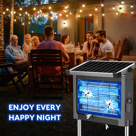 PhatroyYee Solar Bug Zapper USB charging for quick prep