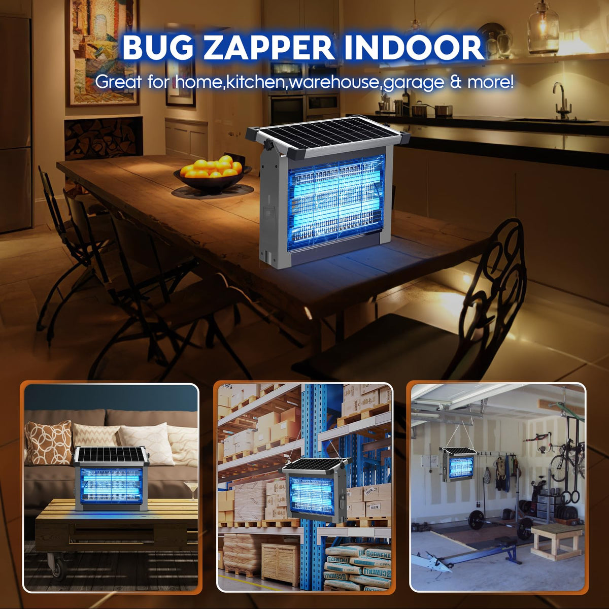 PhatroyYee Solar Bug Zapper Camping Use adapts to tents and campsites