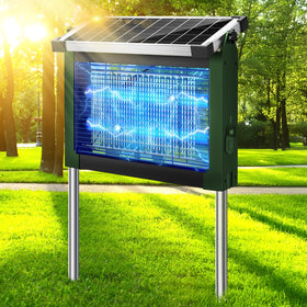 PhatroyYee Solar Bug Zapper outdoor shows solar-powered operation for eco-friendly evenings.