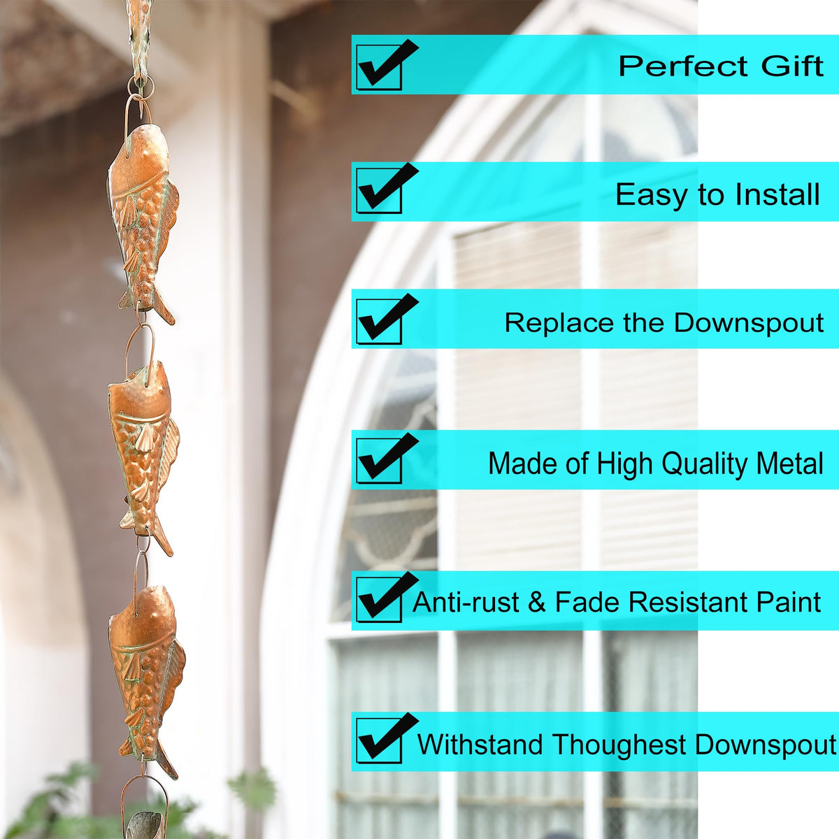 Phaxth installation image shows tool-free S-hook hanging on gutter