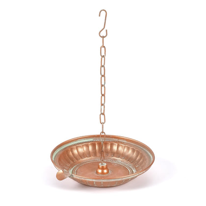 Phaxth Rain Chain Basin assembly demonstrates easy porch setup for decorative water feature.