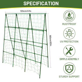 PHENEAHILL rustproof steel frame withstands wind and rain for long-term garden use.
