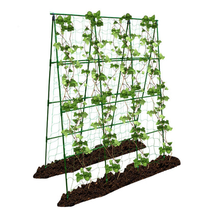 PHENEAHILL large A-frame trellis supports tomatoes and vegetables with sturdy, rust-resistant steel.