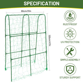 PHENEAHILL U-Shaped Trellis guides light climbers to grow upward with improved airflow.