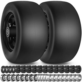 Phepetroll 11x6-5 flat-free front tire with centered hub for zero-turn mowers, stable mowing.