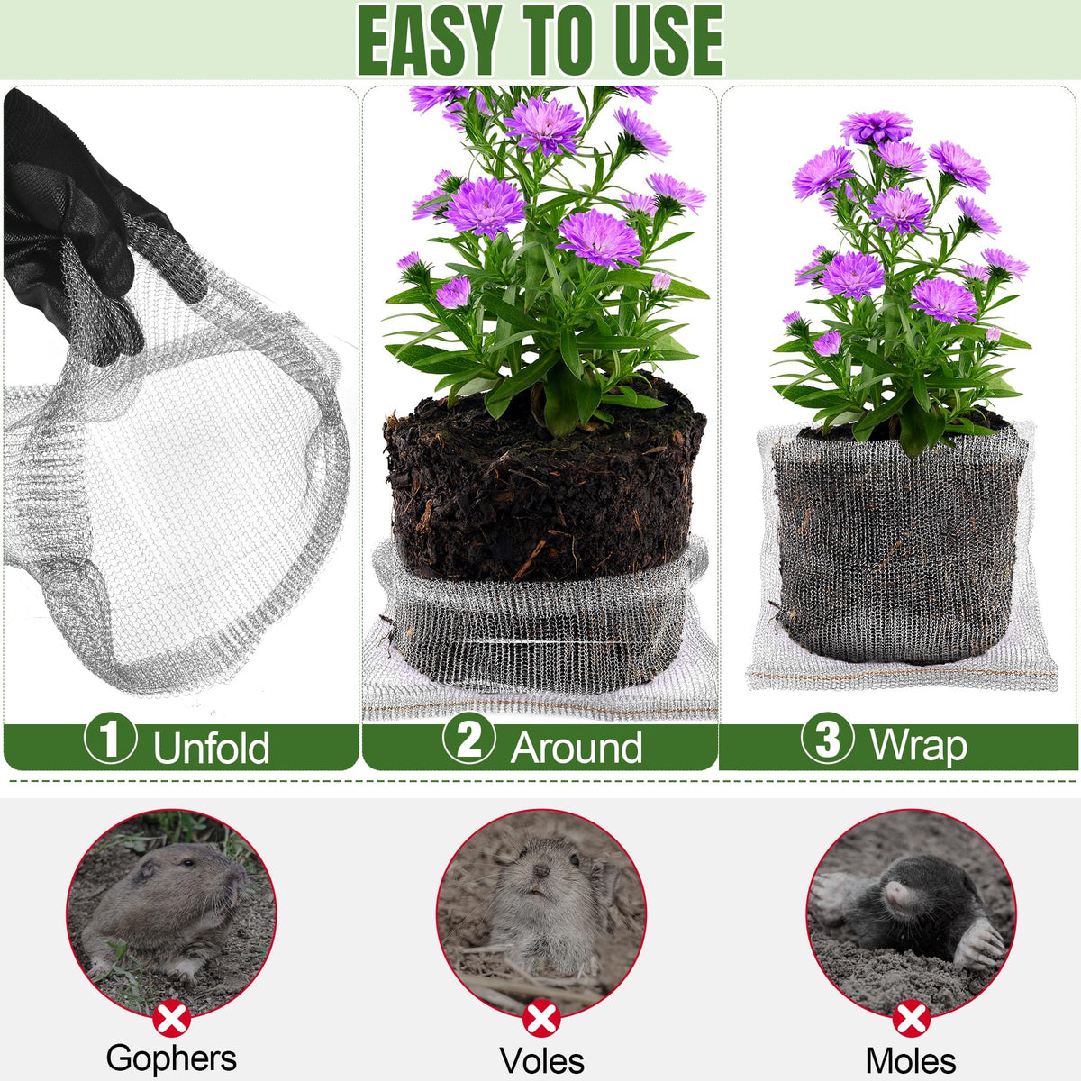 Phepetroll 5-gallon basket shields tomatoes and peppers from burrowing pests.
