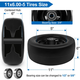 Phepetroll adjustable adapter kits support multiple bearing sizes for mounting flexibility.