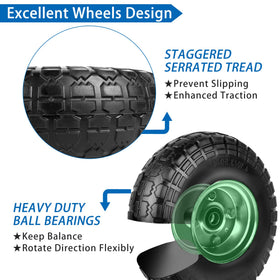 Phepetroll wheel featuring double-sealed ball bearings for smooth rotation
