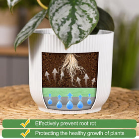 Cut-to-fit phepetroll filler adapts to any pot size.