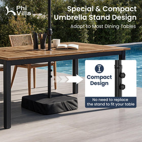 PHI VILLA UV-resistant fabric blocking sun while keeping colors vibrant.