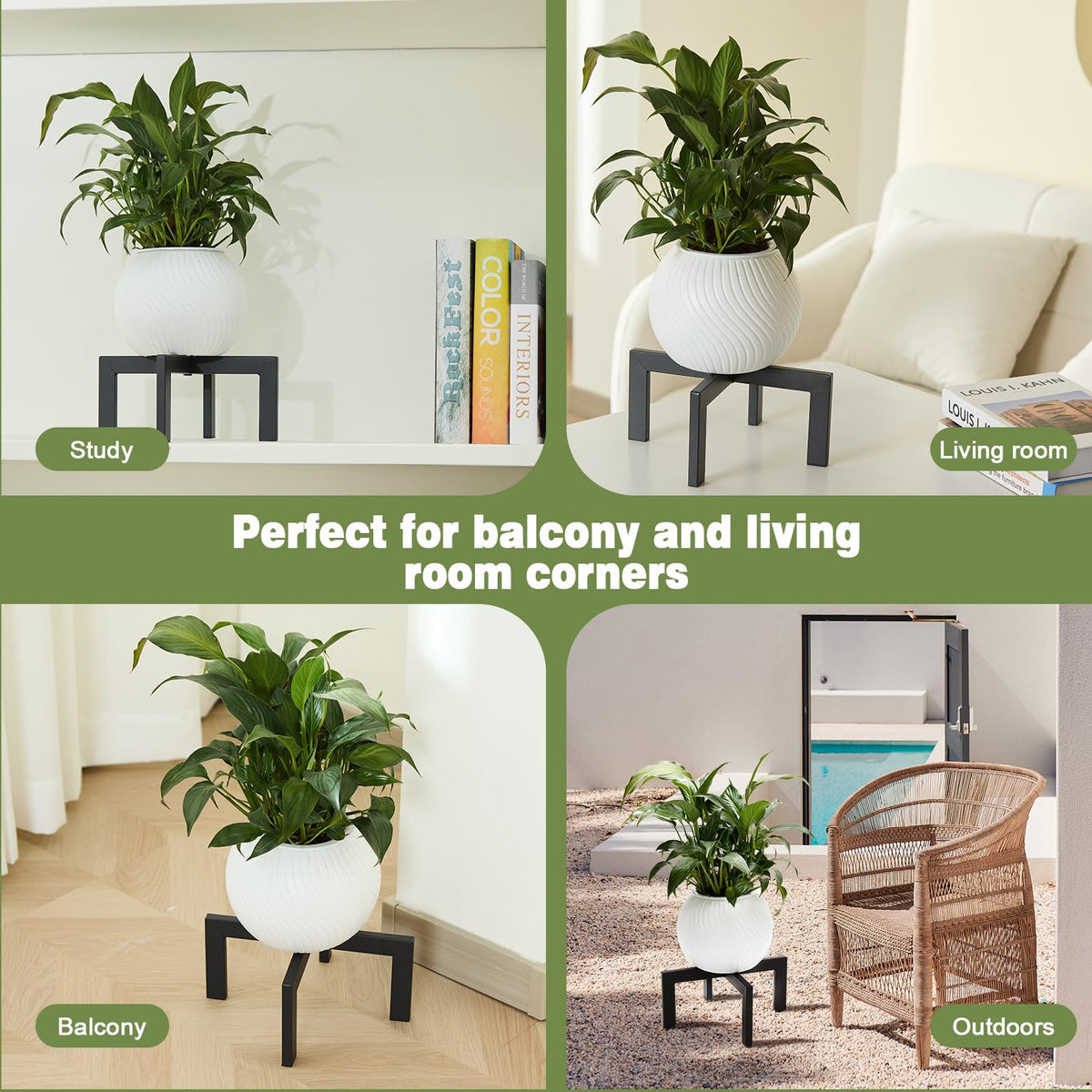Phikrou indoor-outdoor use on balcony with weather-ready steel.