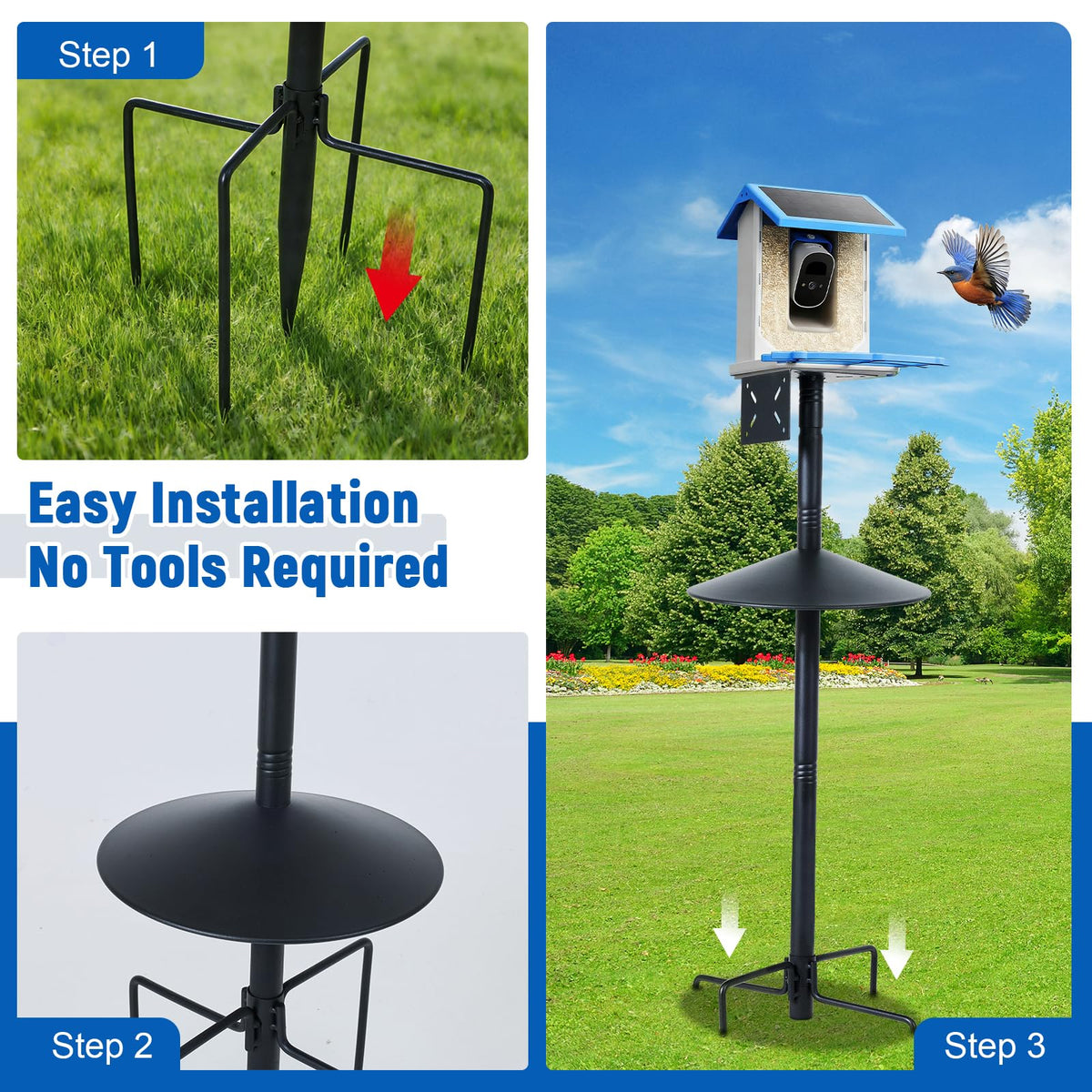 Phikrou weather-resistant design suits year-round outdoor use.