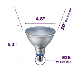 Philips LED bulb durable, up to 25,000 hours of light.