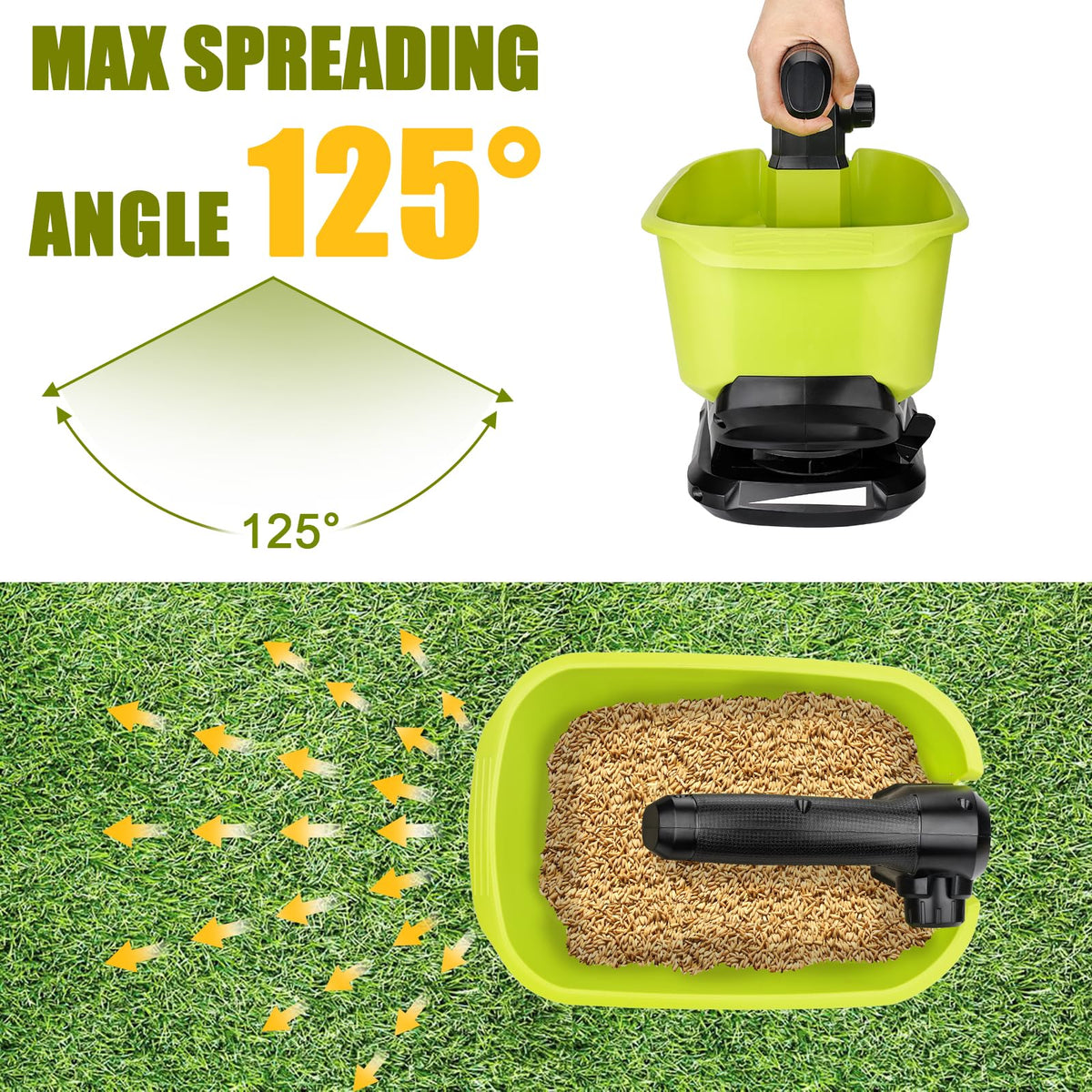 Philophca edge-protection-cap guards non-lawn areas during spreading.