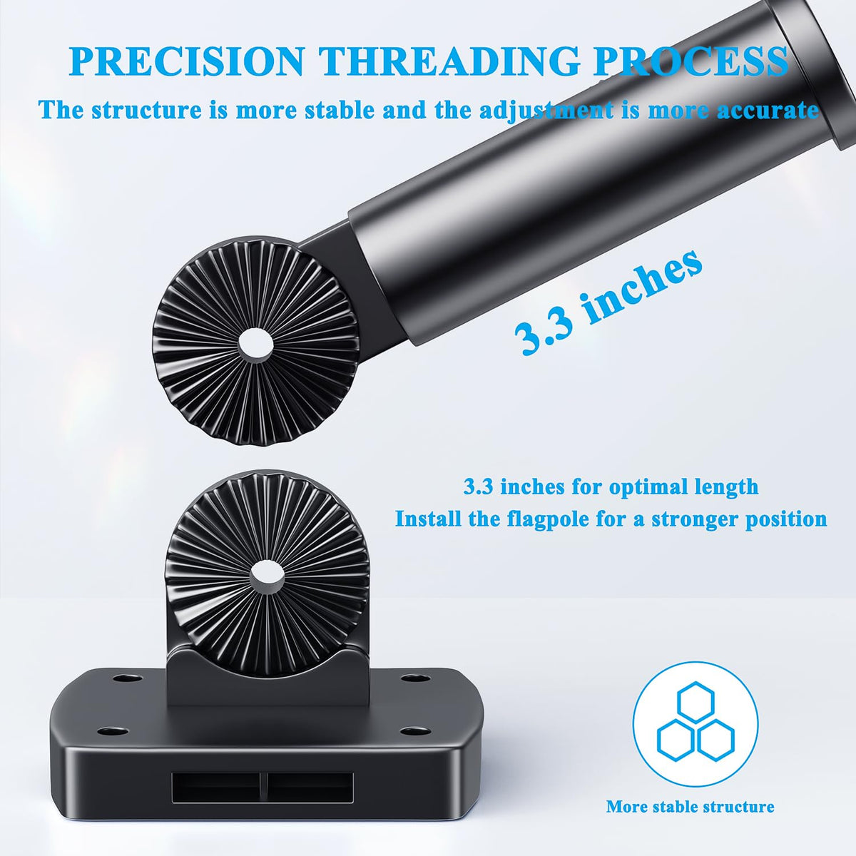 PHITRIC indoor-outdoor flag mount adapts to porches, gardens, and balconies.
