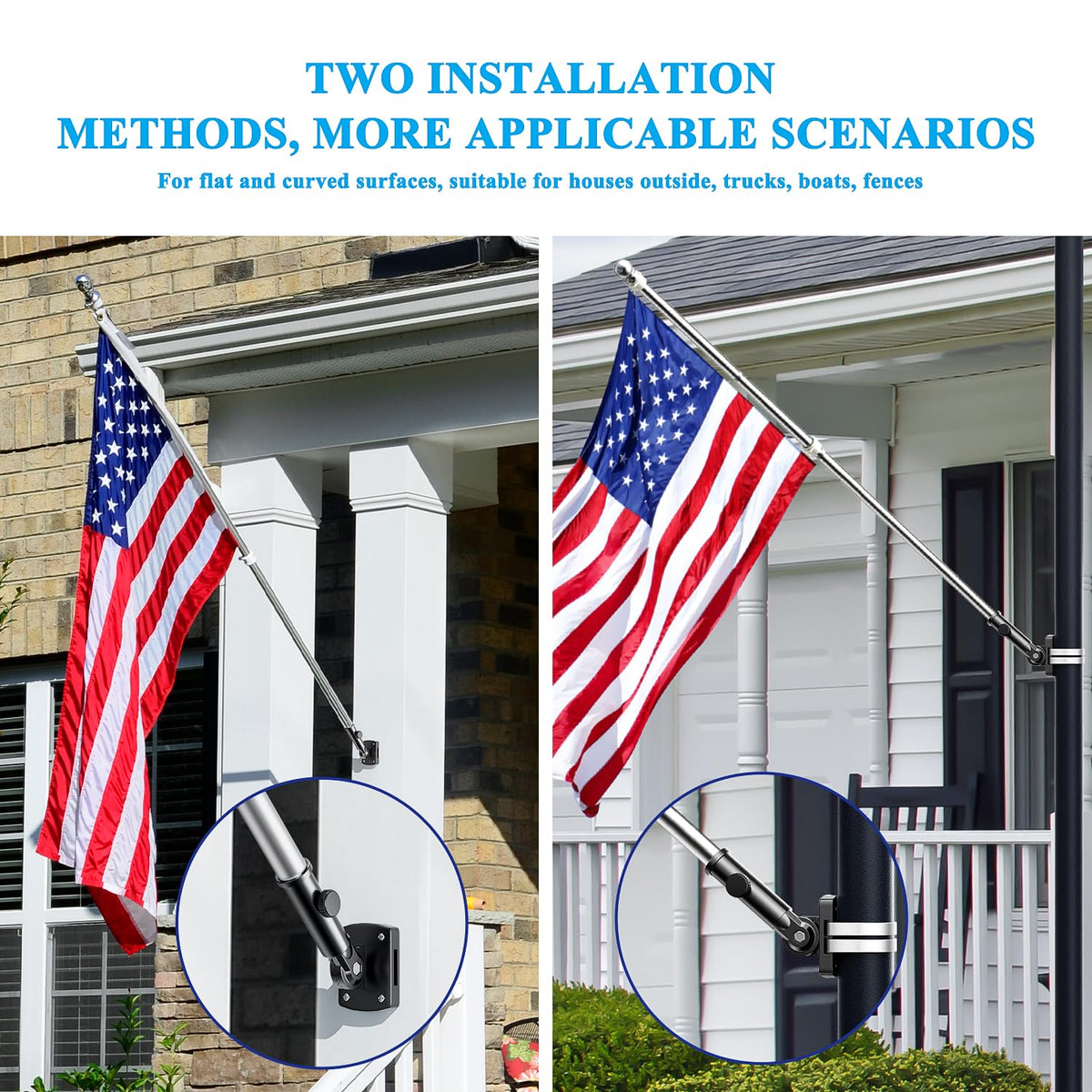 PHITRIC weatherproof rustproof finish resists corrosion for outdoor use.
