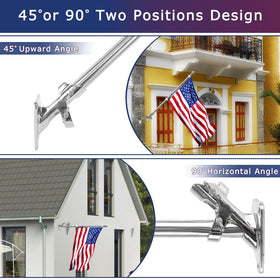 PHITRIC wind-resistant mount designed for all-weather flag display.