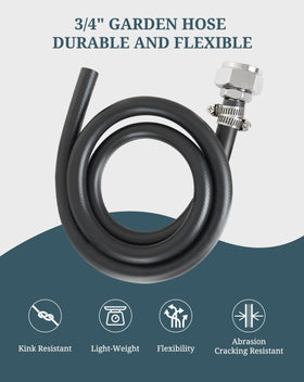 Phivan mop sink hose stainless-steel connector prevents leaks