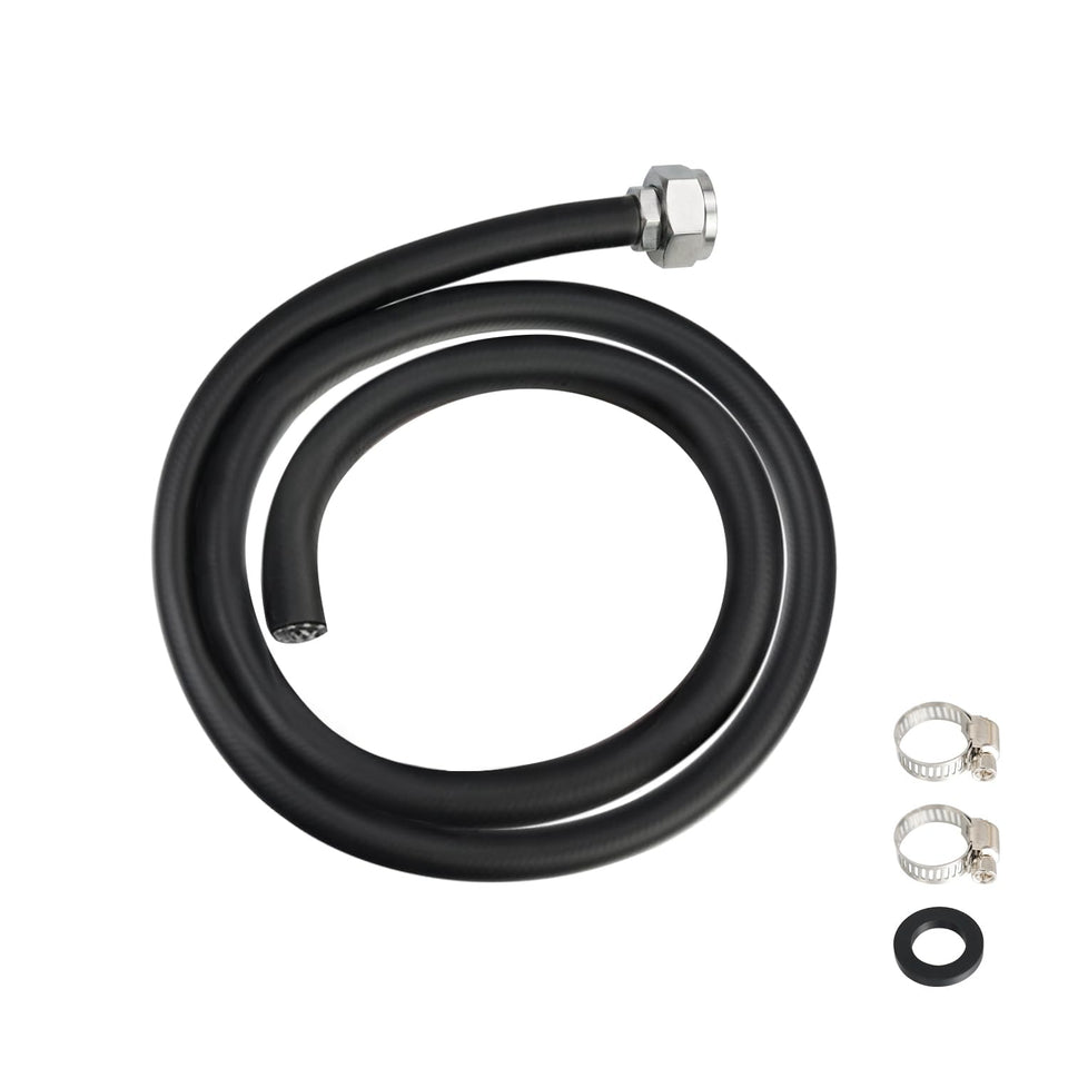 Phivan mop sink hose with three-quarter-inch leader for simple faucet attachment