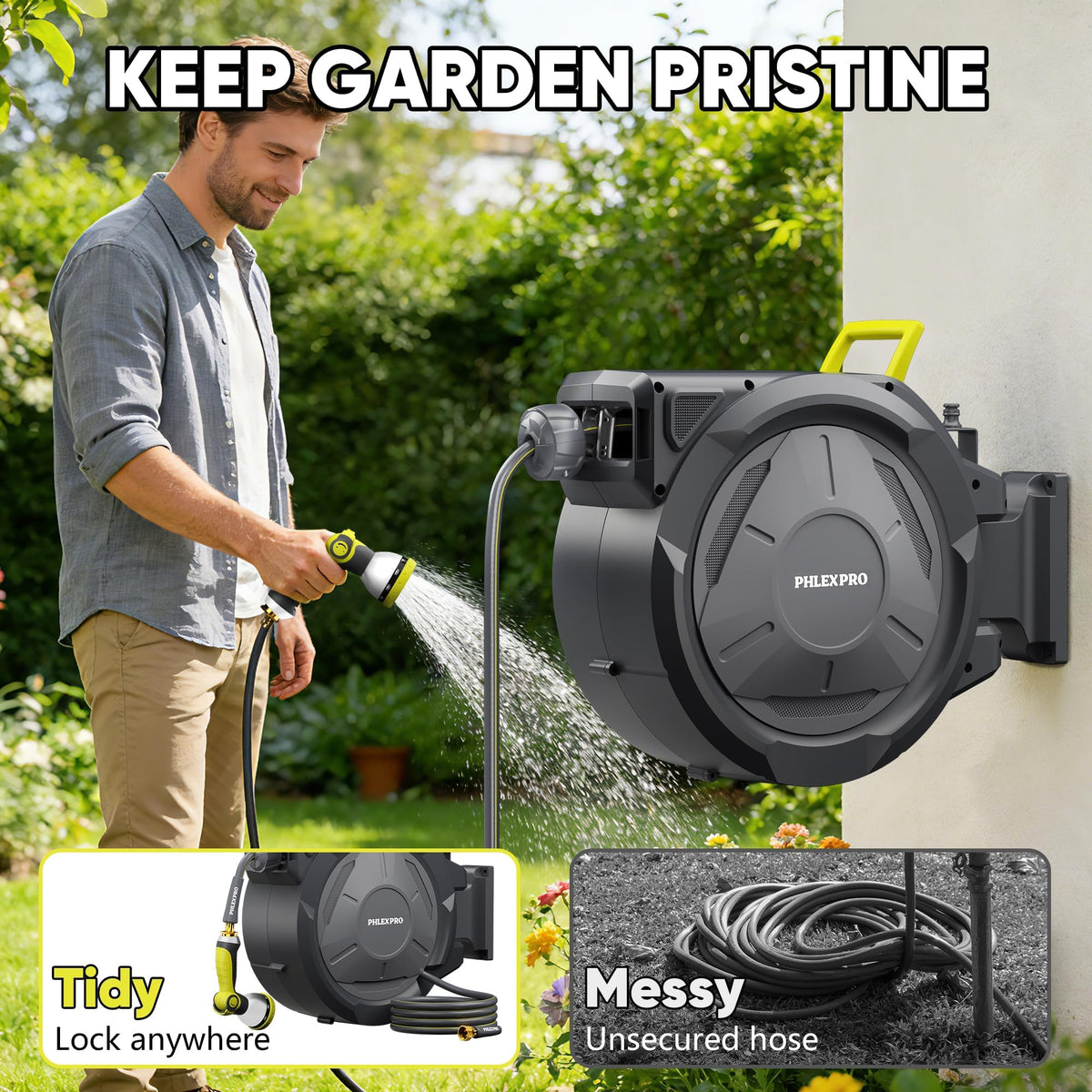 PHLEX PRO 3/4 inch brass fittings ensure secure connections.