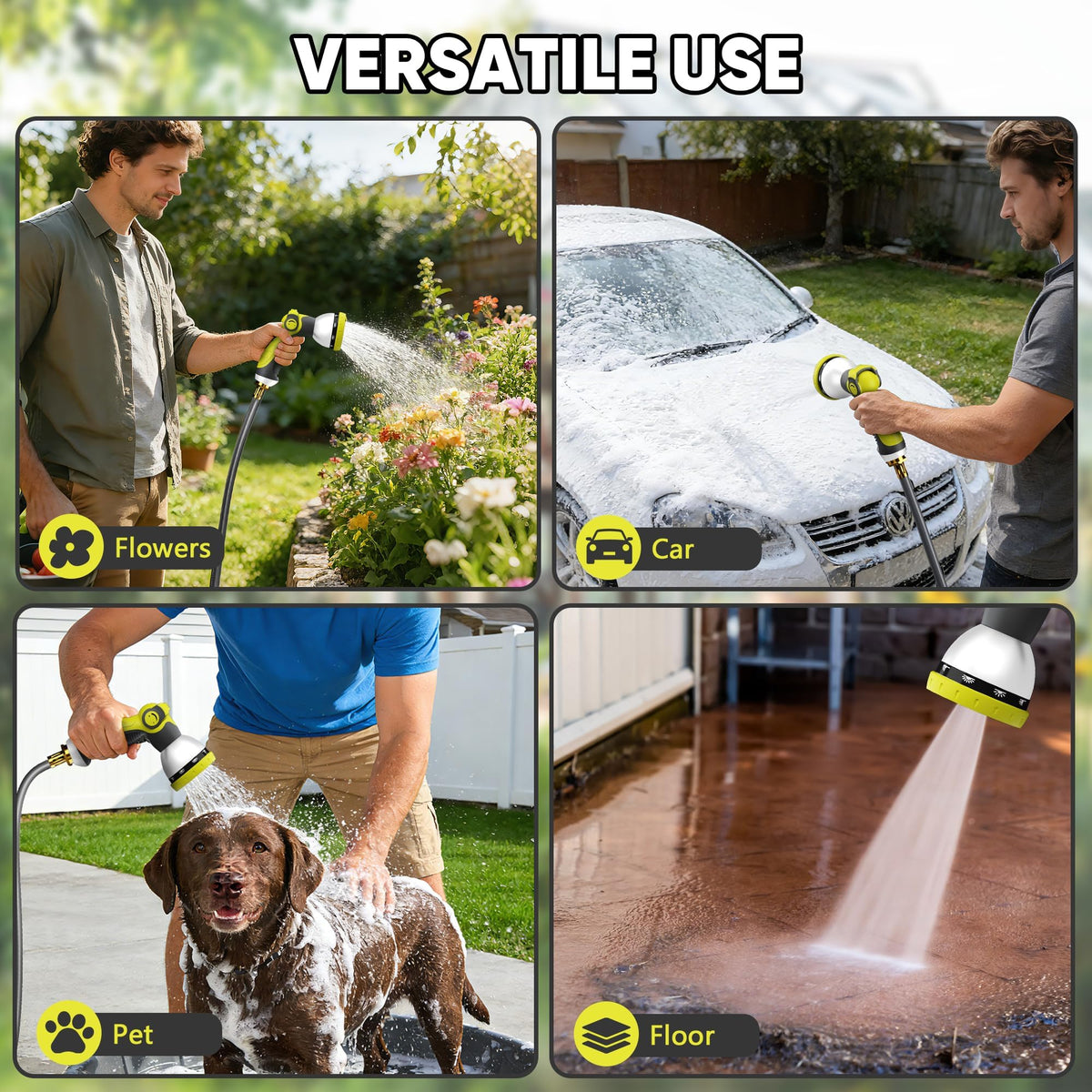 PHLEX PRO hose reel in use streamlines outdoor chores with a clean setup.