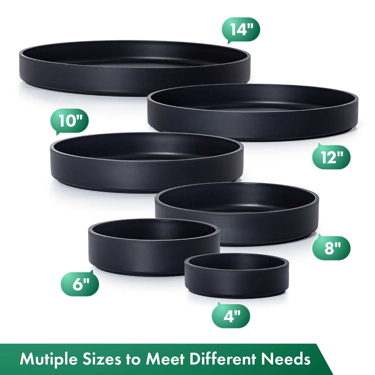 Phoenix Vine 14 inch saucer easy to clean and maintain for daily use.