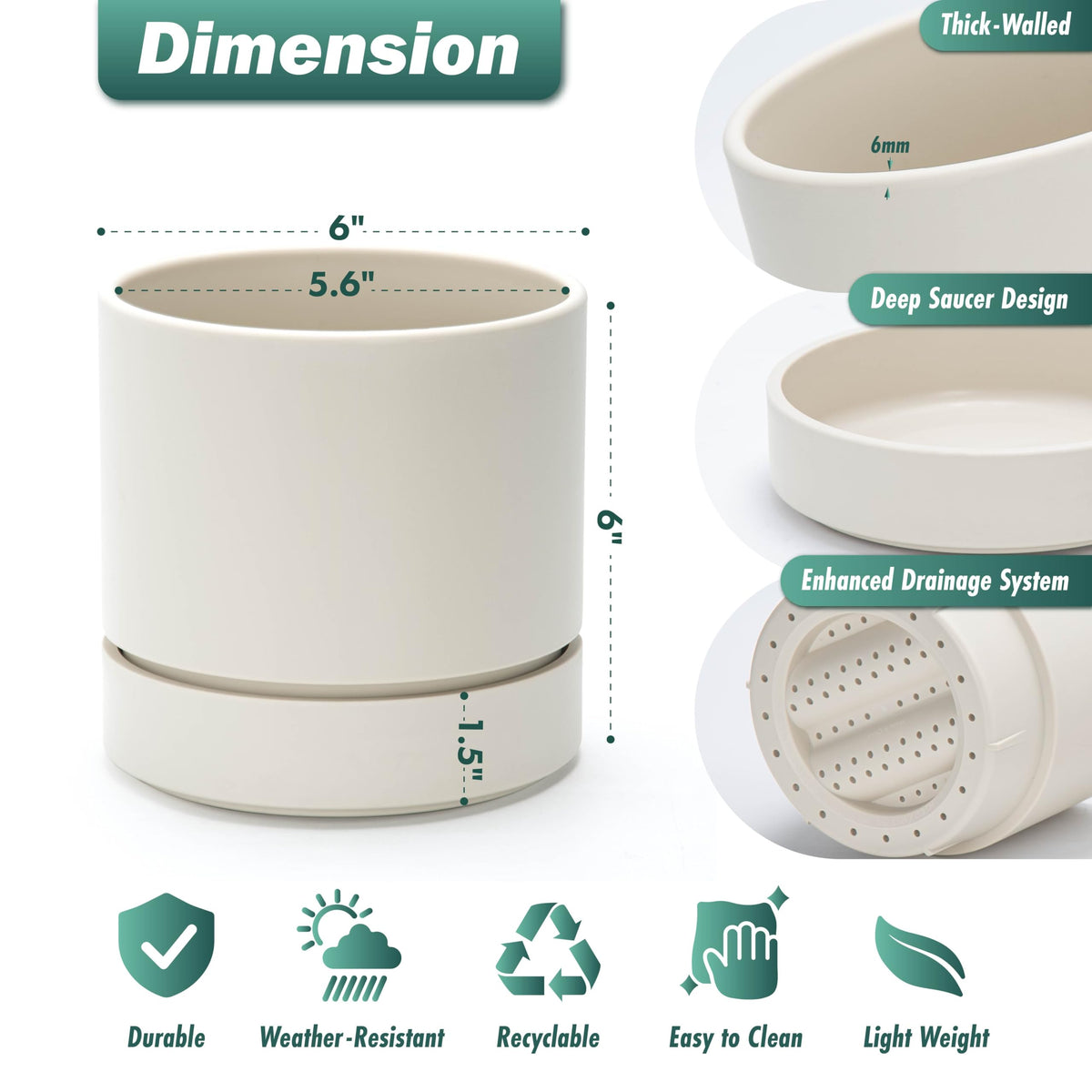 Phoenix Vine bottom watering design helps steady moisture for thriving indoor plants