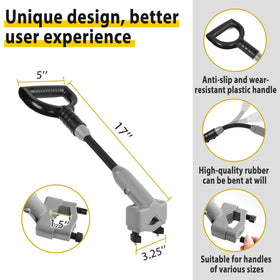 Phoncoo back saver handle attachment reduces back strain during garden tasks