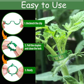 Phueglado secured plant clip fixes stems and vines with a snap-on design.