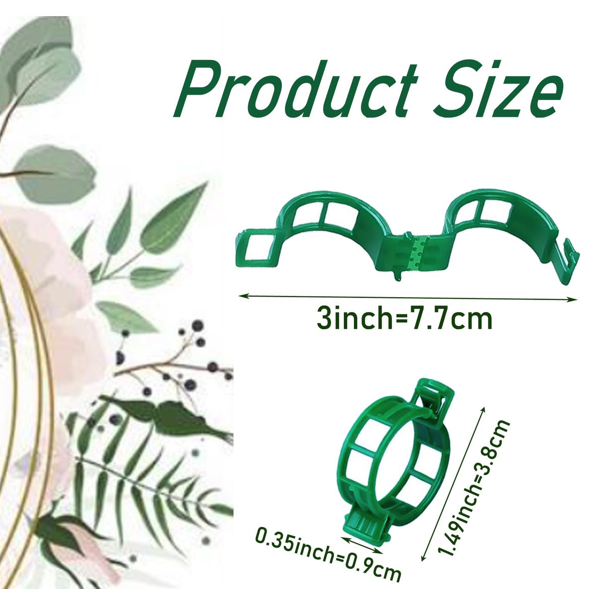 Phueglado trellis clip enabling quick, secure planting on strings or cages.