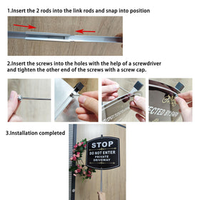 Phyabe detachable metal stake with wrench included enables quick outdoor installation.