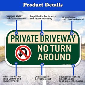 Phyabe sign with 2 pre-drilled holes enables easy installation on walls, fences, or gates.