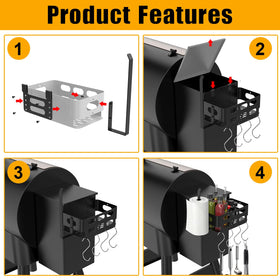 PHYESUVIN compact 11x6.5x4.1 inch size saves space.