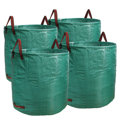 PHYEX 132-gallon garden bag shown in packaging for easy setup