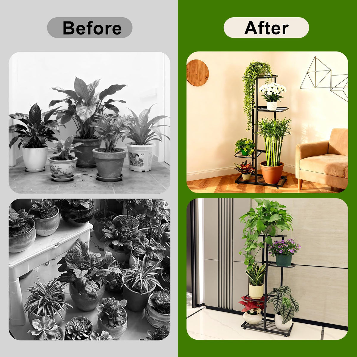 Phyluckny display stand for plants used as a decorative indoor/outdoor feature