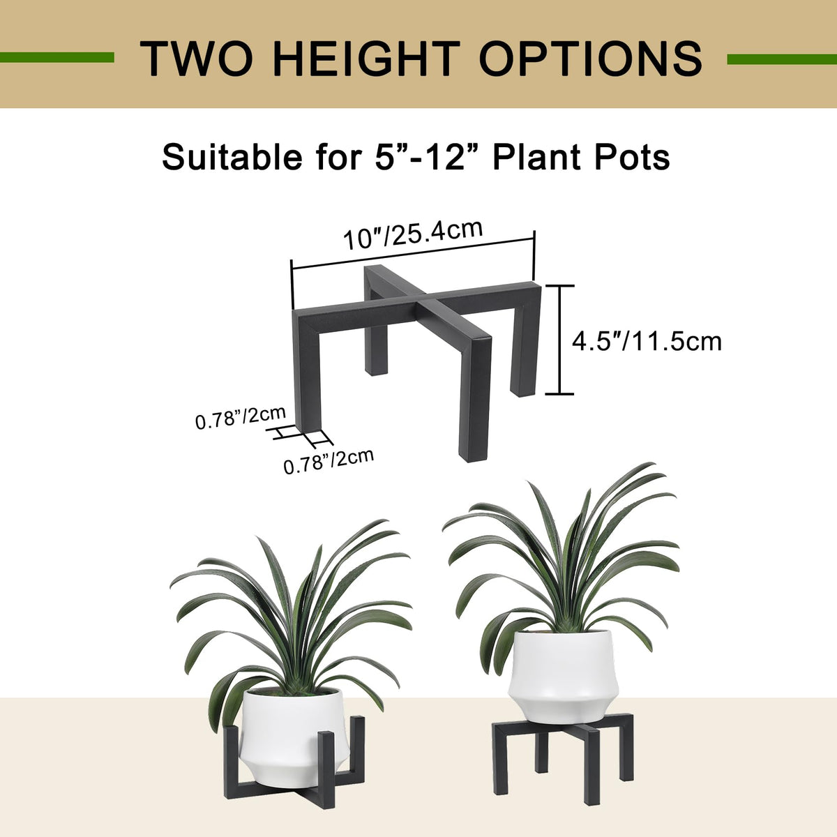 Phyluckny plant stand uses anti-slip pads to protect floors during daily use.