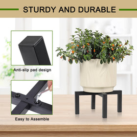 Phyluckny plant stand is suitable for indoor and outdoor spaces.